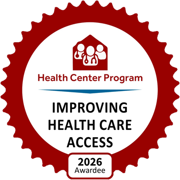 Health Center Program Improving Health Care Access 2026 Awardee badge