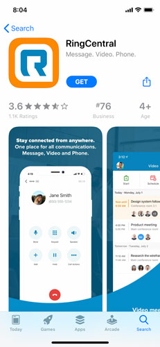 RingCentral on the App Store